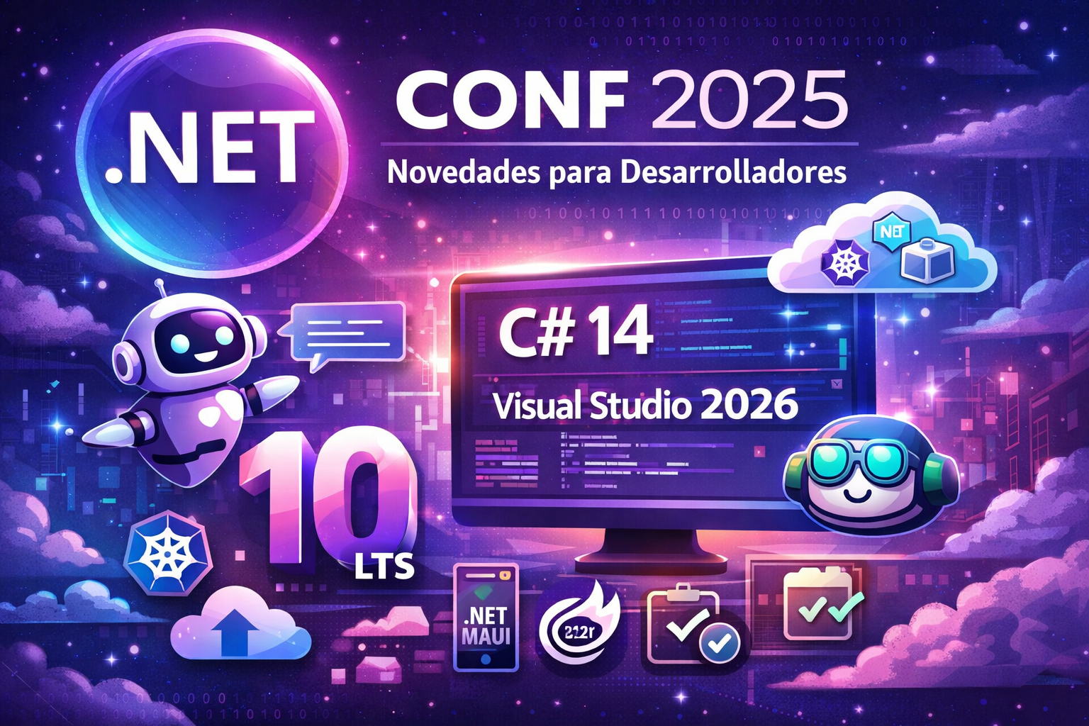 .NET 10 LTS: anuncios clave de la .NET Conf 2025
